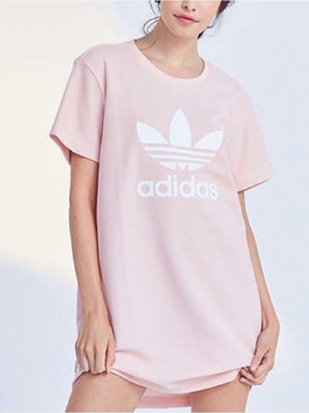 Adidas Originals Trefoil Logo Pink Tee Dress